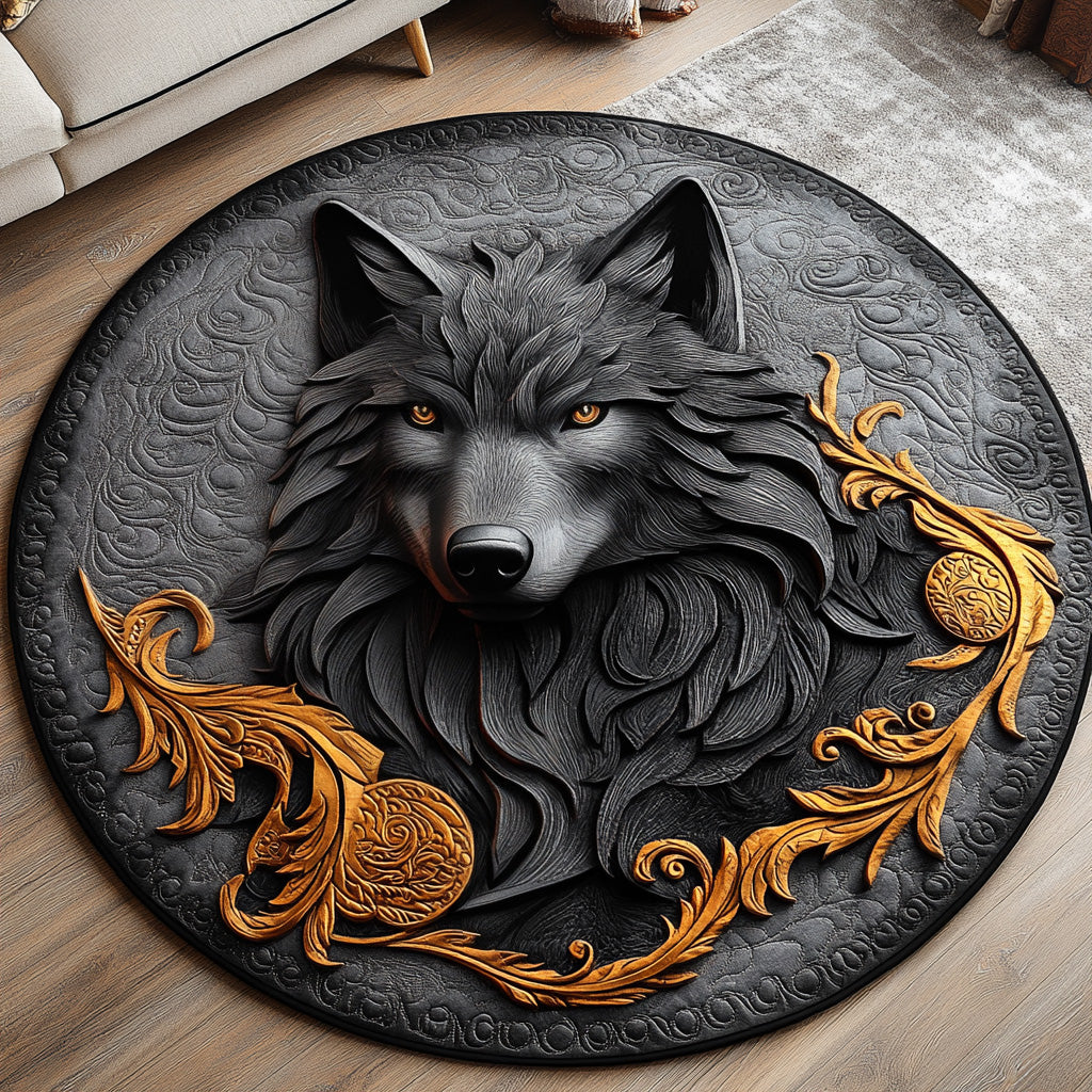 Snowfang Quilted Round Mat Front Door Entryway Ideas Xmas Gifts For Nanna