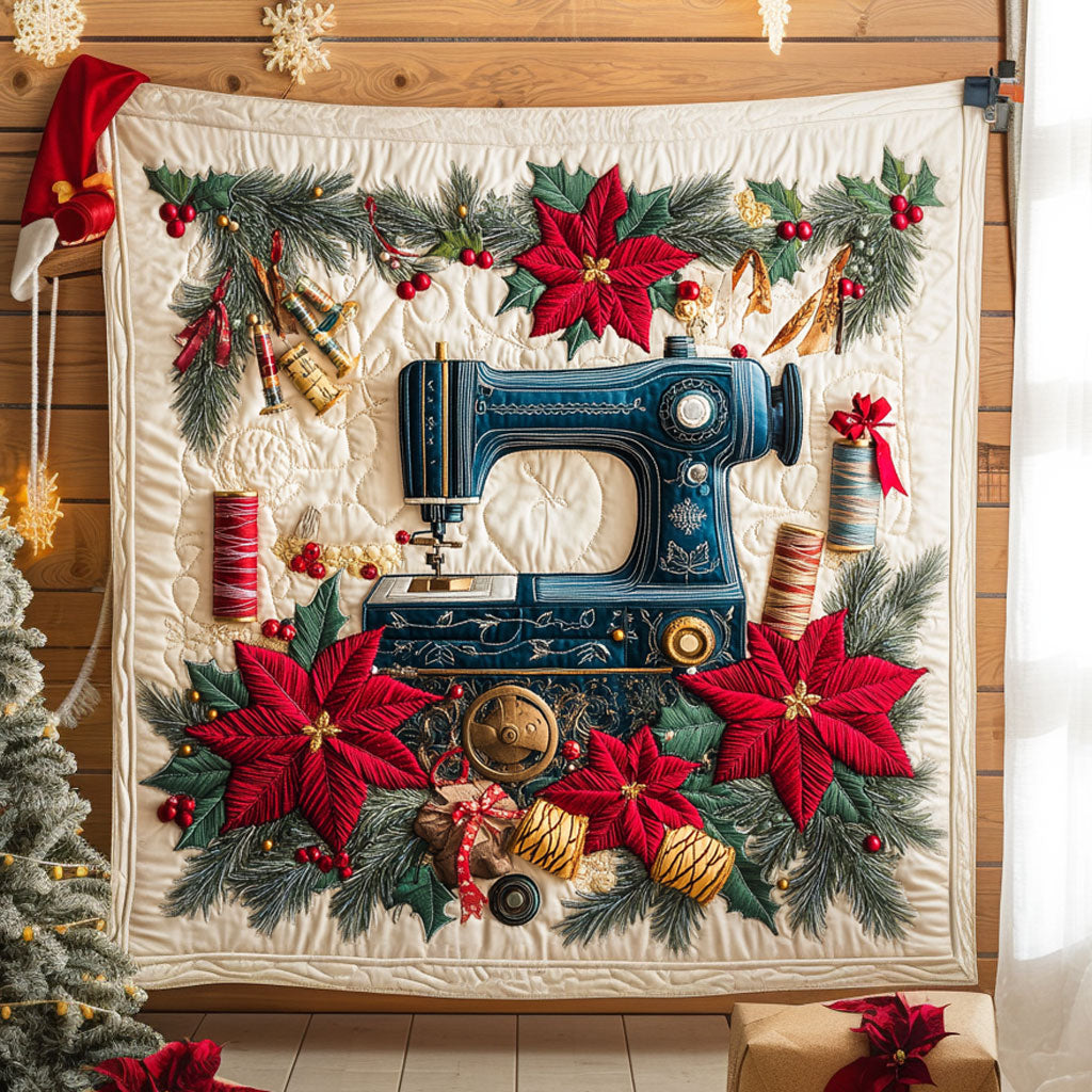 Snowlight Sewing Machine Quilt Premium Quilt Blanket for Family and Guests