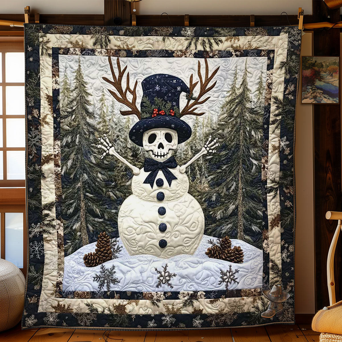 Snowman Bones Throws And Blankets Best Anniversary Gifts