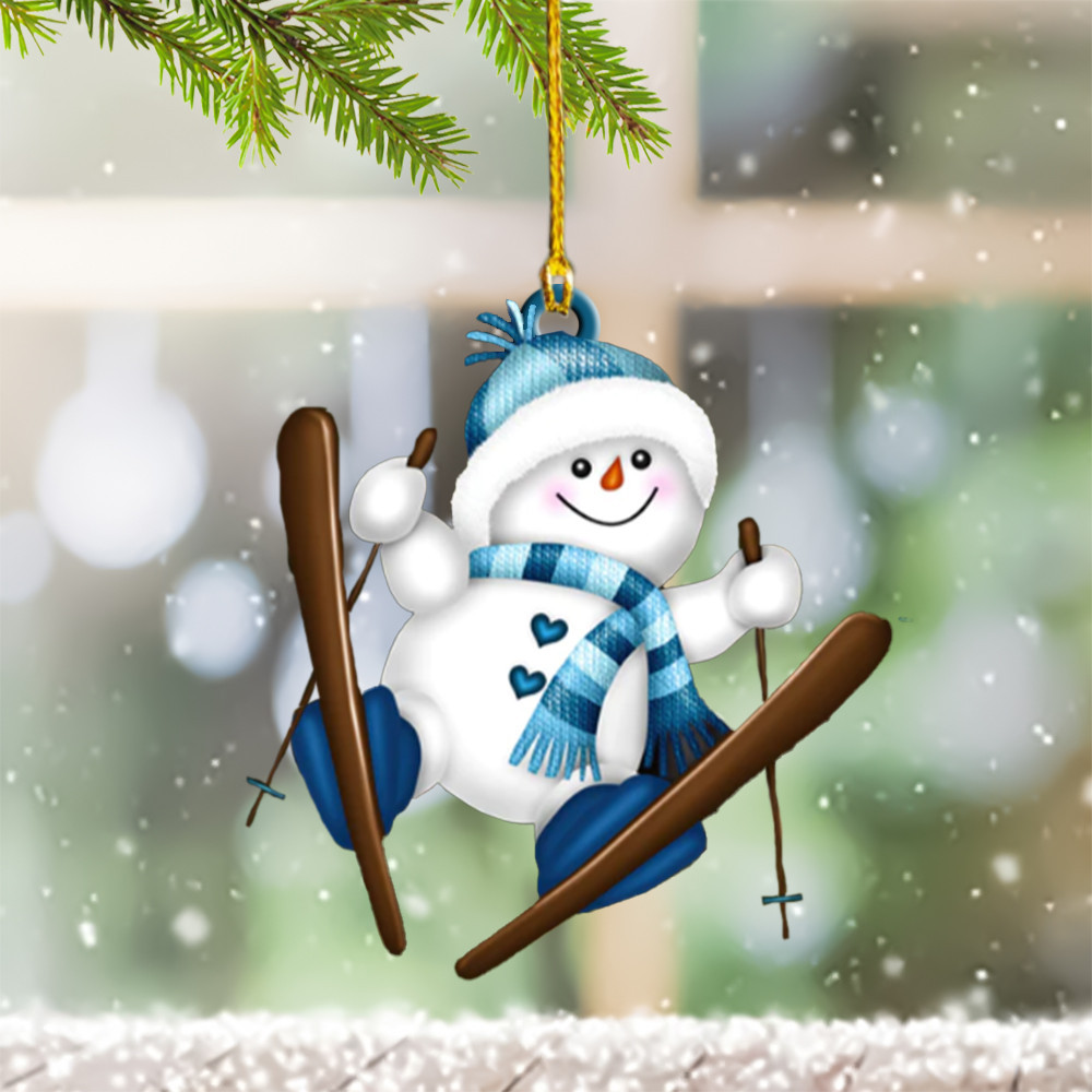 Snowman Christmas Ornament Snowman Family Ornaments Xmas Tree Decor