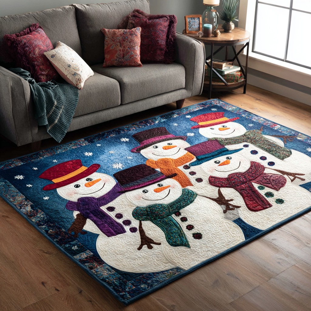 Snowman Delight Area Rug Dining Room Table Decorated For Christmas Christmas Presents For Wife