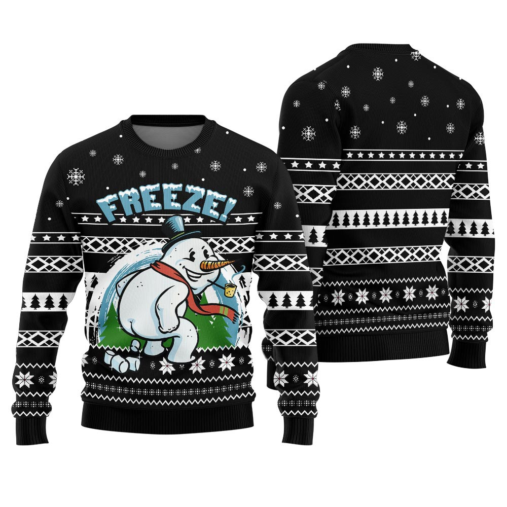 Snowman Dirty Mens Ugly Christmas Sweater Holiday Gift Merch That Everyone Will Adore