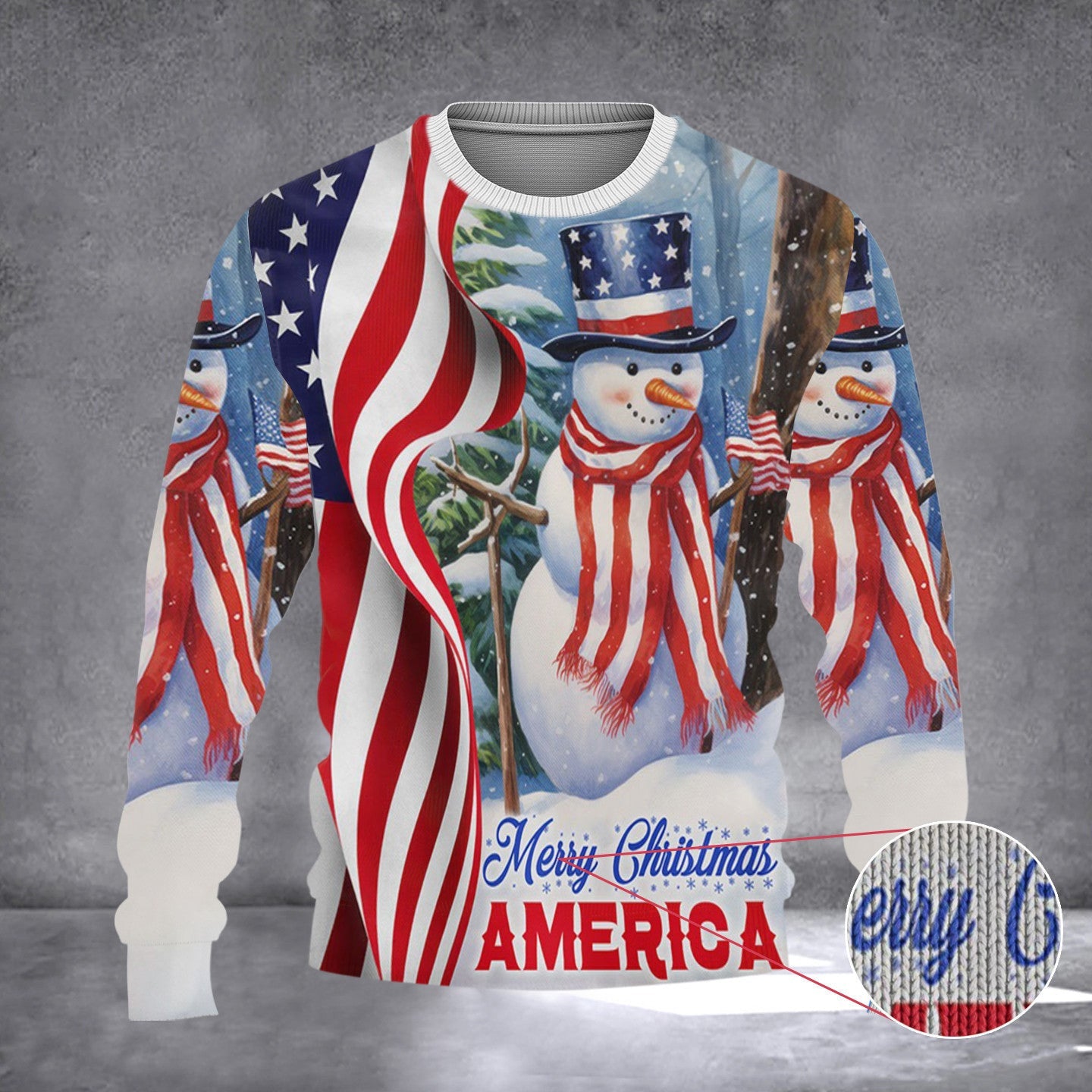 Snowman Merry Christmas America Sweater 2024 Xmas Snowman Sweater Gifts For Son Snowman Merry Christmas America Sweater 2024 Xmas Snowman Sweater Gifts For Son