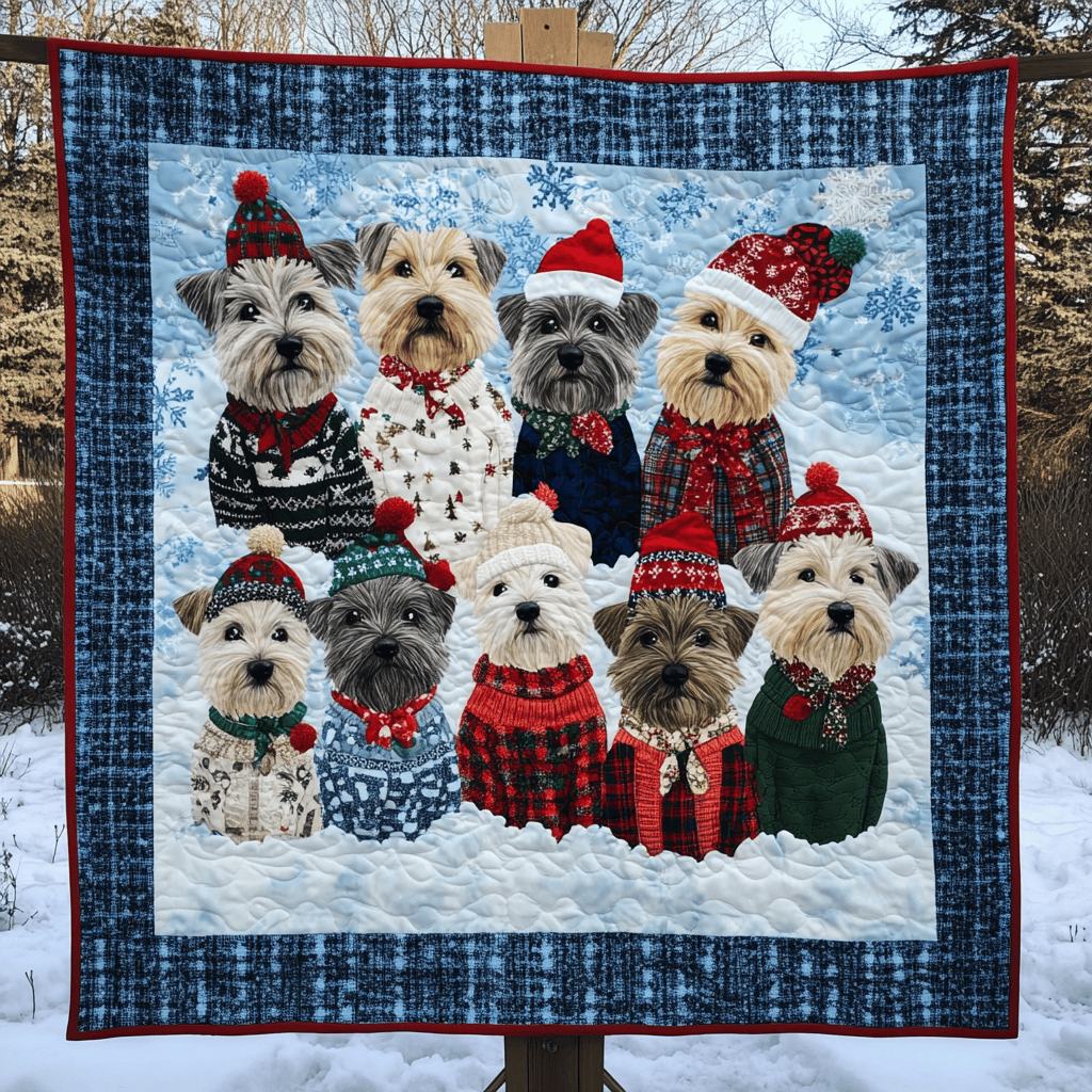 Snowman Scottish Terriers King Size Blanket Best Birthday Gift For Wife