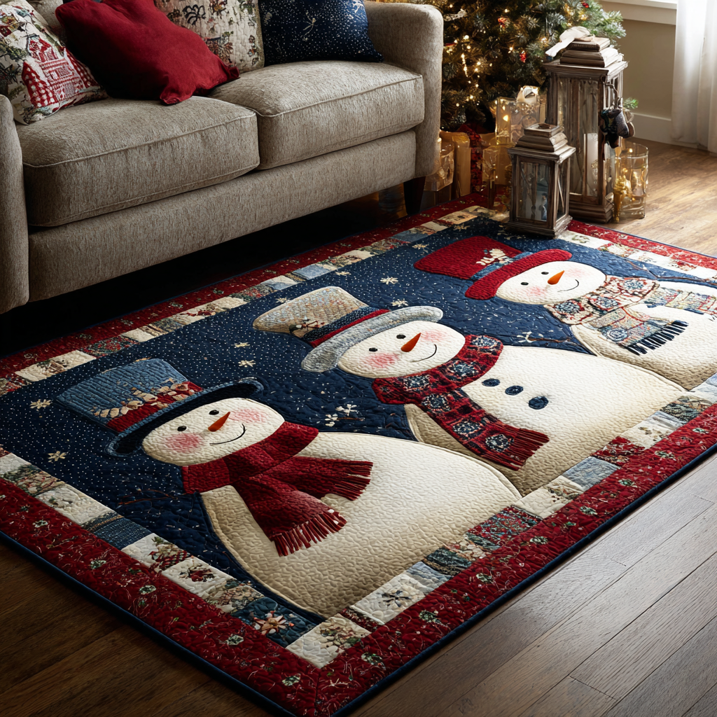 Snowman Spirit Area Rug Christmas Kitchen Decor Christmas Presents For Mom