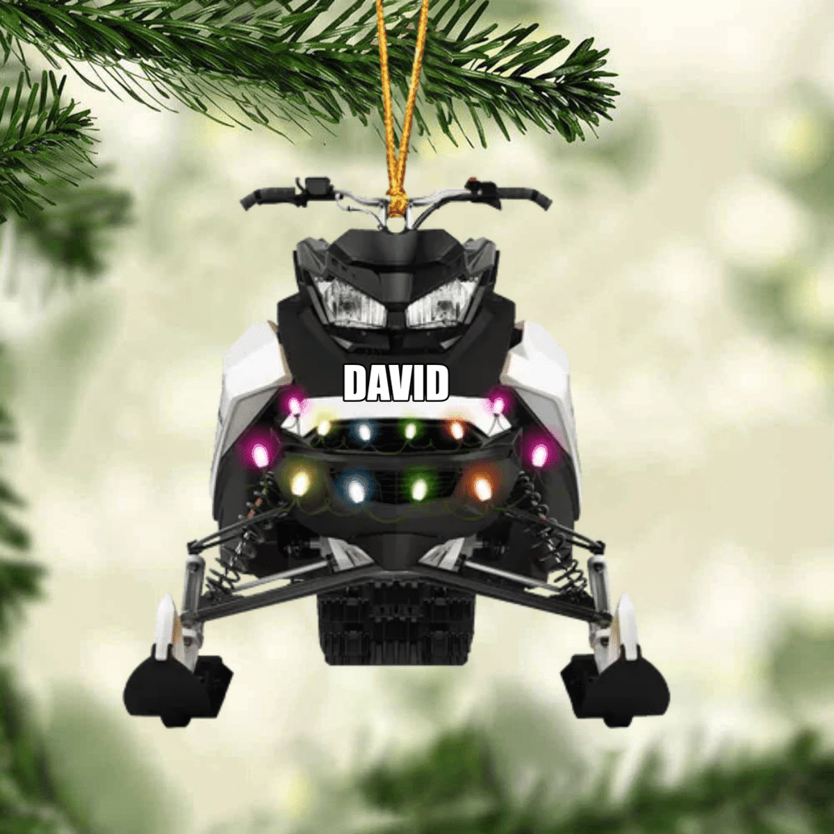 Snowmobile Gear  Personalized Christmas Ornament  Gift For Snowmobile Lovers