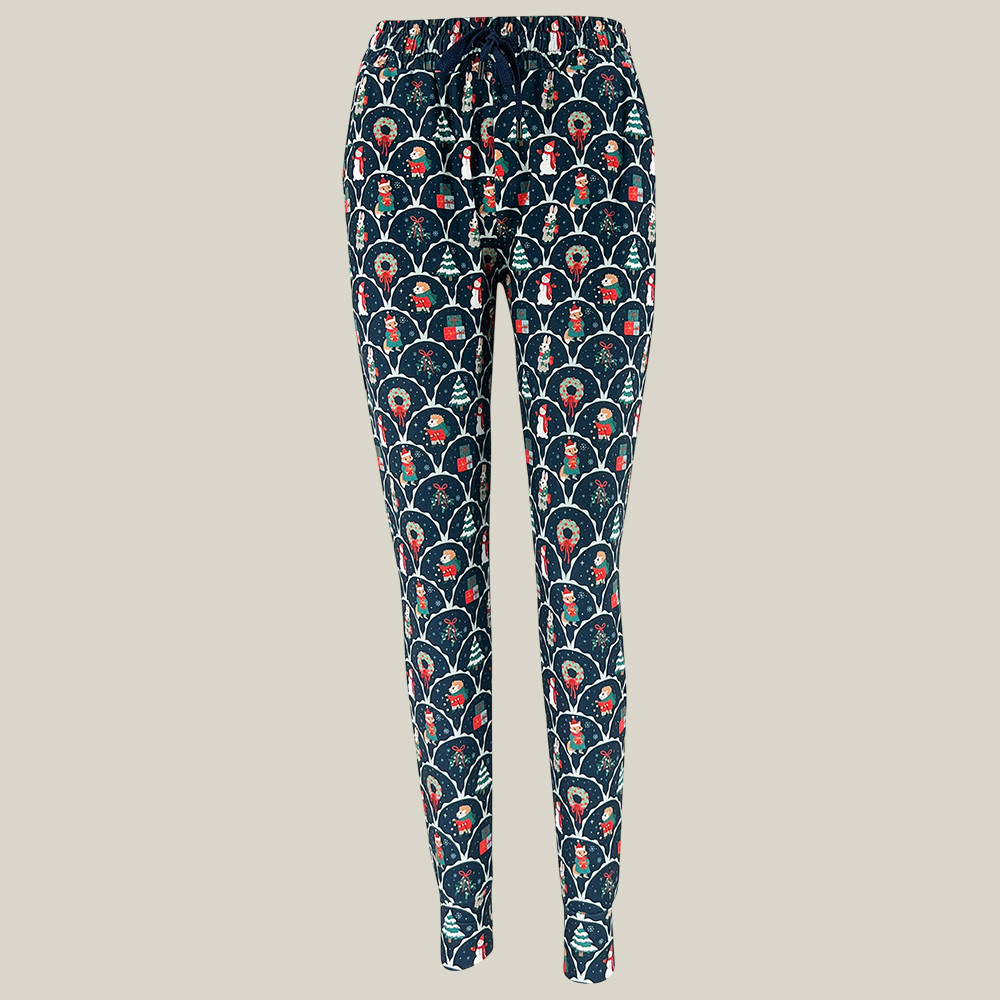 Snowy Stories Leggings Christmas Pattern Squat Proof Leggings Gift For Yoga Lovers