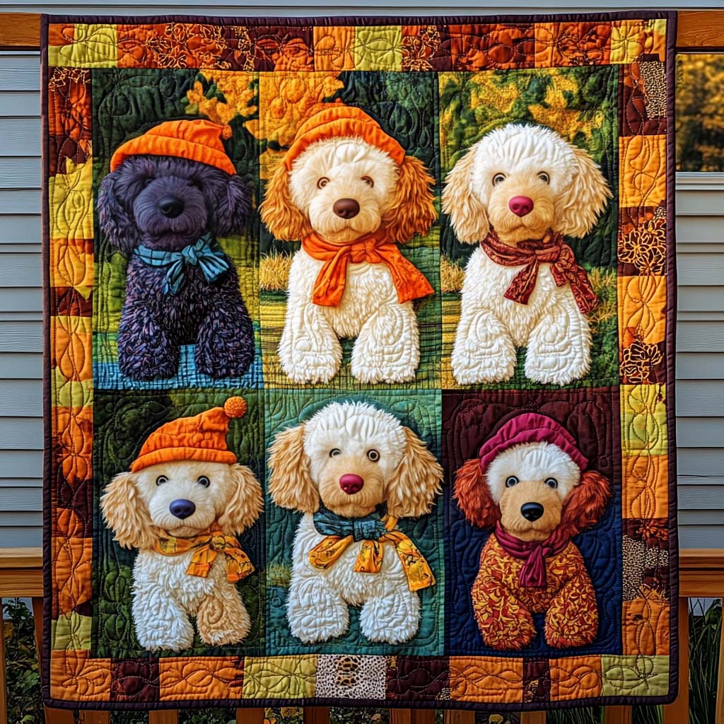 Snuggle Poodle Quilted Blanket Best New Dog Owner Gifts