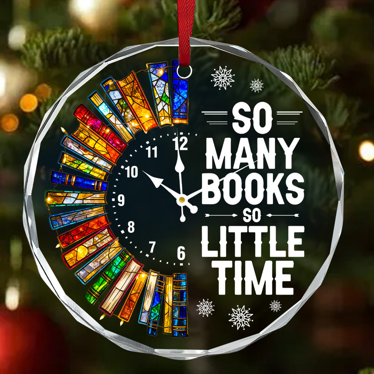 So Many Book So little Time Christmas Ornament Christmas Tree Decoration Xmas Gifts
