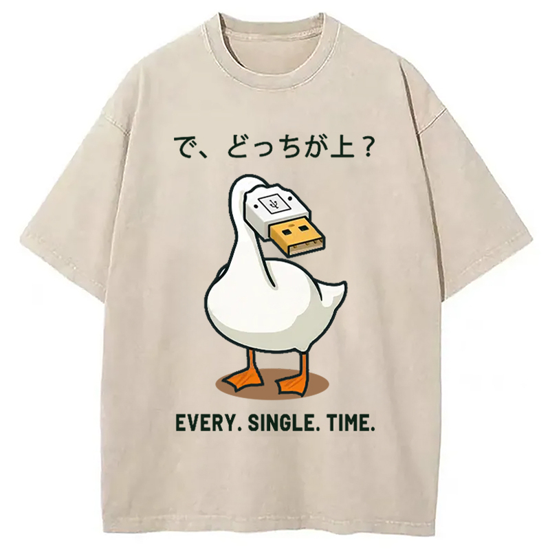 So Which One Is Better Washed T-Shirt Retro Streetwear Graphic Top Gifts For BFF