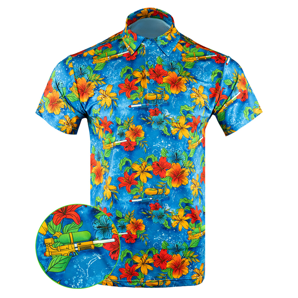 Soak 'Em Polo Shirt Tactical Aloha Print Polo Shirt Great Gift For Dudes Soak 'Em Polo Shirt Tactical Aloha Print Polo Shirt Great Gift For Dudes