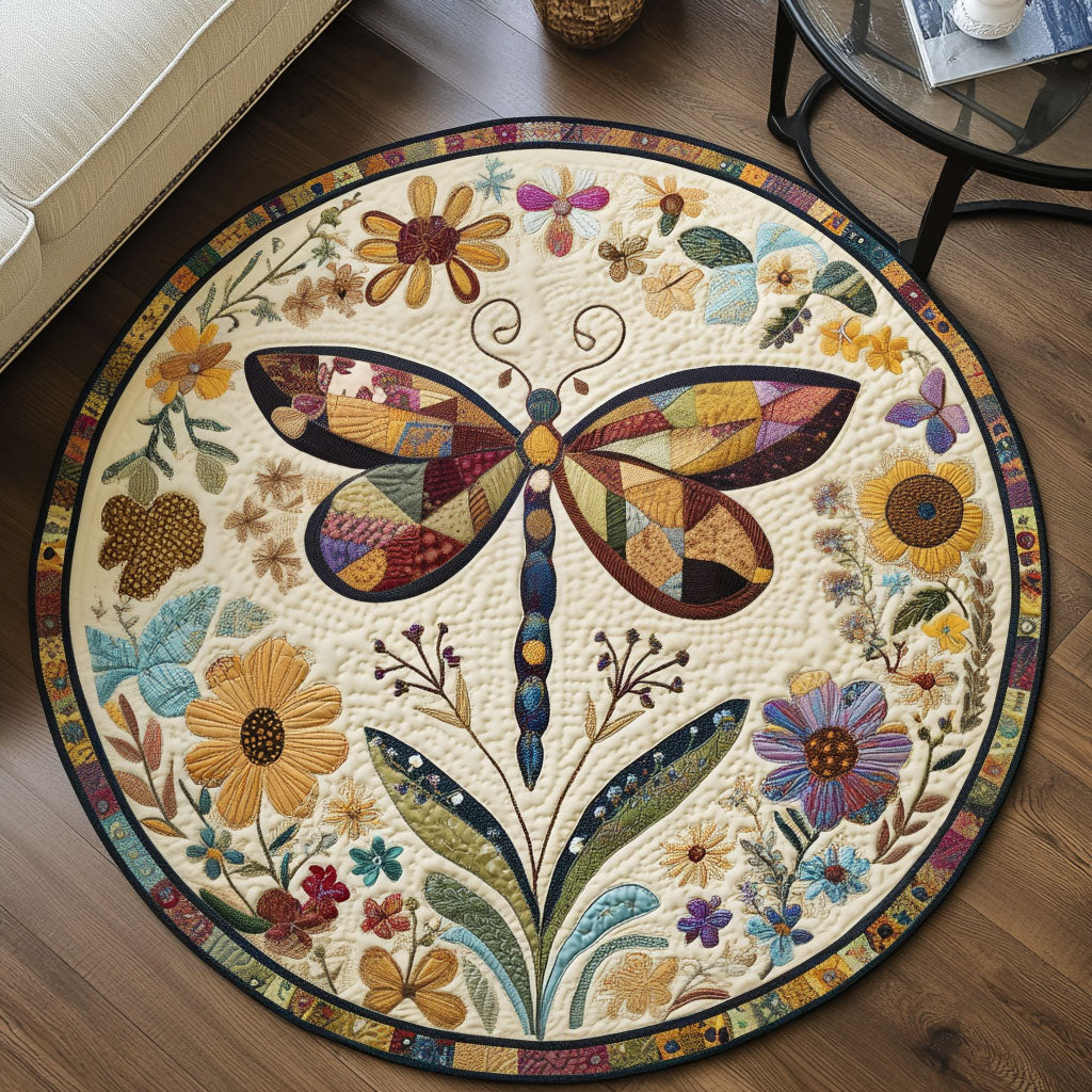 Soaring Beauty Quilted Round Mat Entryway Christmas Decor Ideas Presents For Dragon Lovers