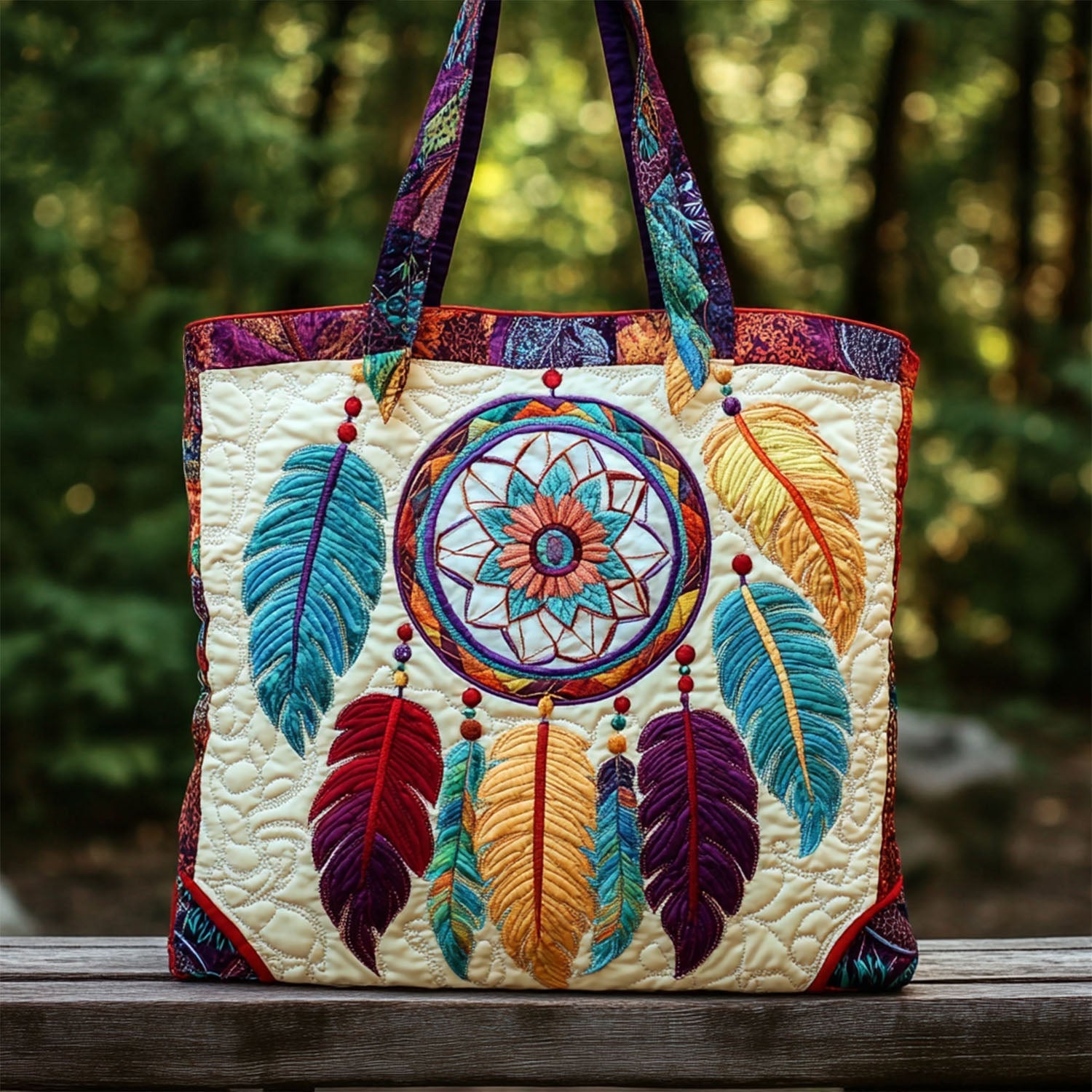 Soaring Dreams Quilted Tote Bag Unique Native American Gifts