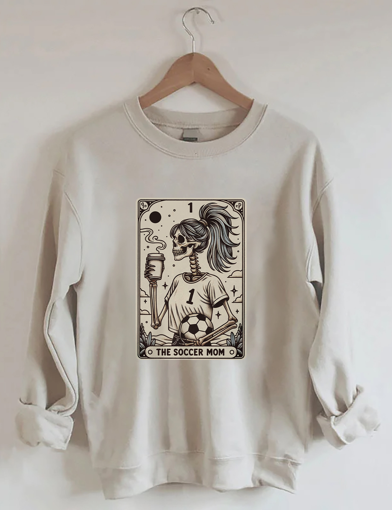 Soccer Mom Sweatshirt Fantasy Themed Novelty Graphic Shirt Gifts For Soccer Lovers