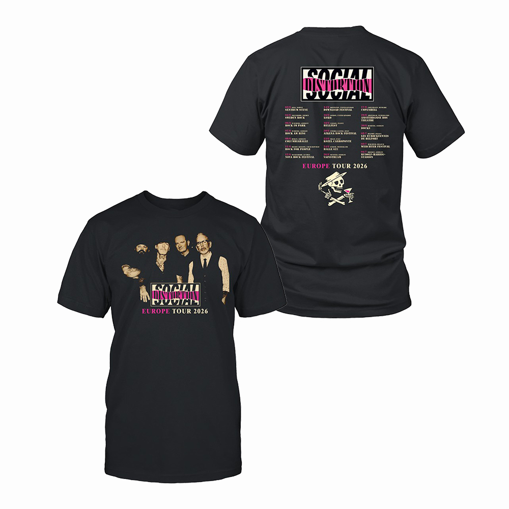 Social Distortion Europe Tour 2026 T-Shirt Europe Tour 2026 Merchandise Music Fan Gift