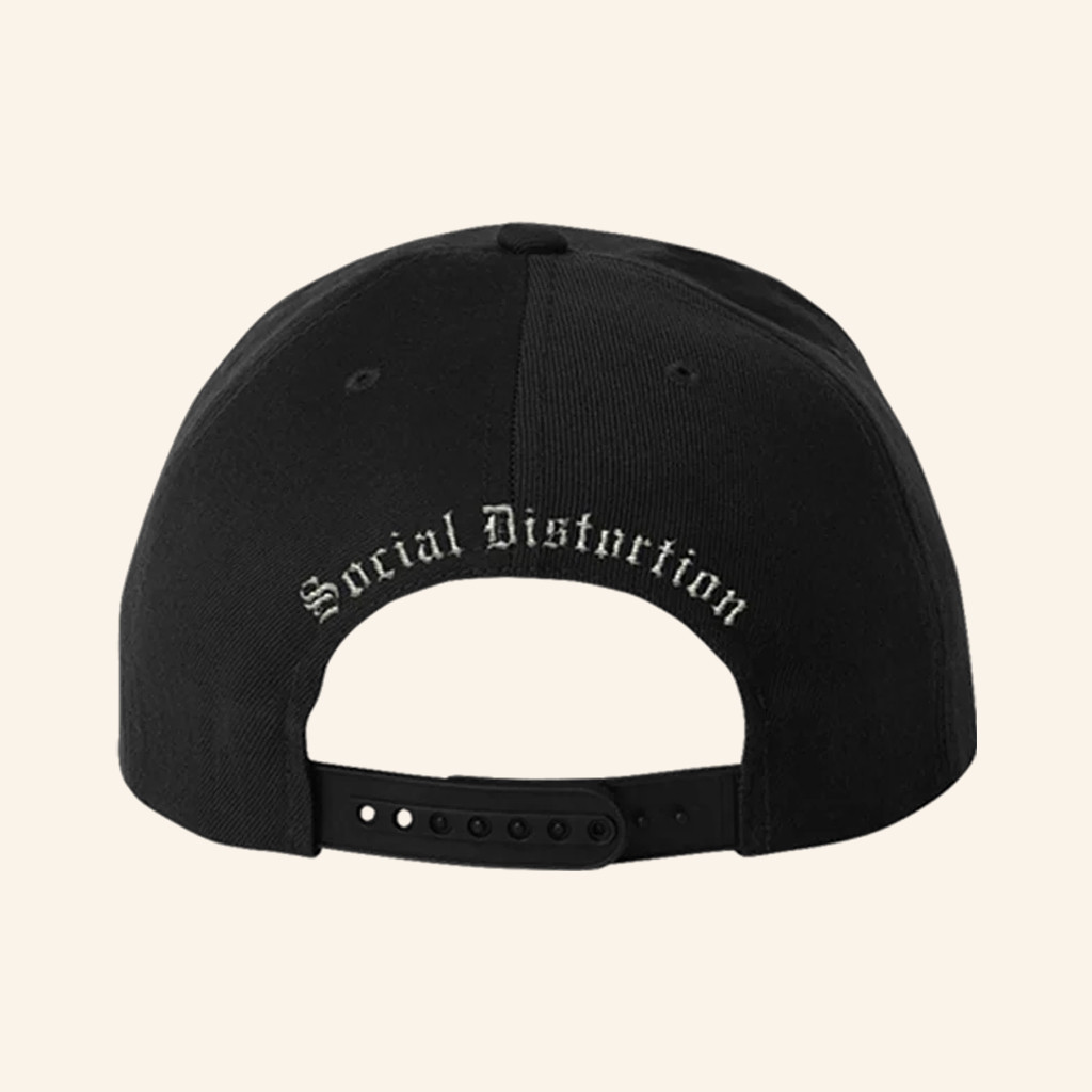 Social Distortion Merch Embroidered Crossed Skelly LTD Snapback Hat Christmas Gifts For Him Social Distortion Merch Embroidered Crossed Skelly LTD Snapback Hat Christmas Gifts For Him