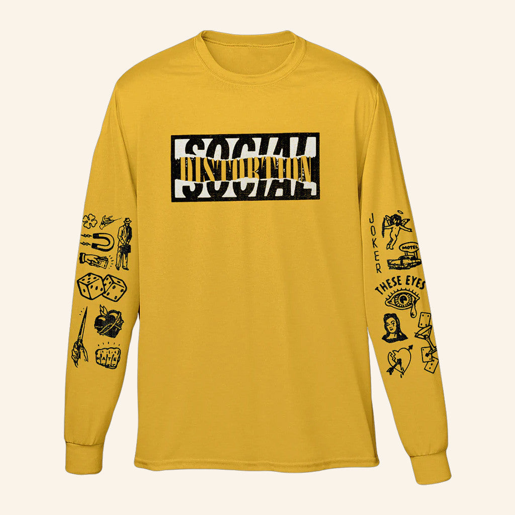 Social Distortion Merch Old School Punk Long Sleeve T-Shirt Gifts For Friends Social Distortion Merch Old School Punk Long Sleeve T-Shirt Gifts For Friends