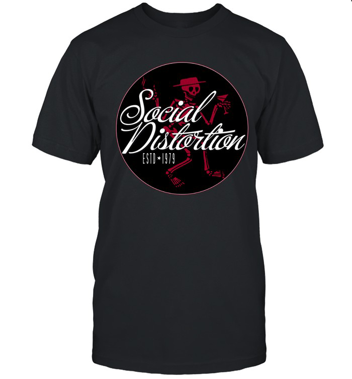 Social Distortion Skeleton T-Shirt Skeleton Dancing Clothes Gift For Music Lovers