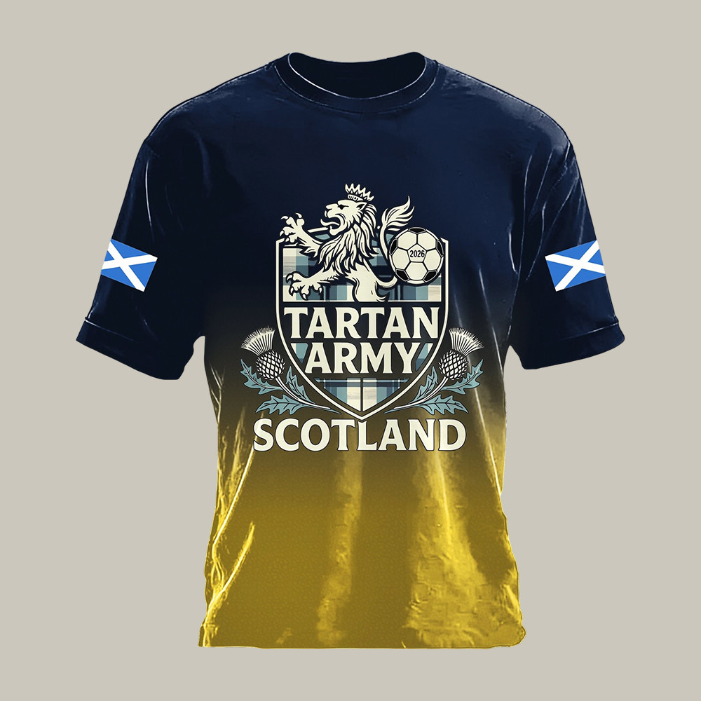 Soctland Tartan Army World Cup 2026 T-Shirt FIFA World Cup 2026 Merch Present Idea For Father