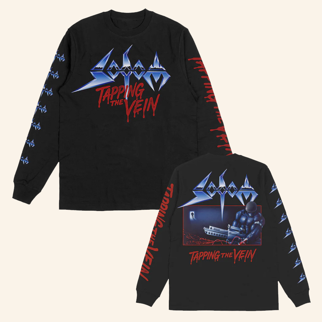 Sodom Band Merch Tapping The Vein Long Sleeve T-Shirt Gift Ideas For Fans Sodom Band Merch Tapping The Vein Long Sleeve T-Shirt Gift Ideas For Fans