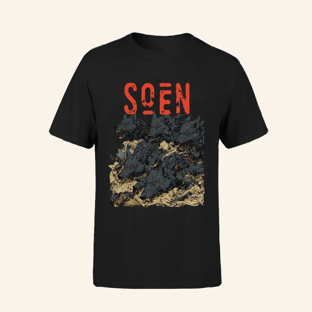 Soen Merch Wolves T-Shirt Birthday Gift Ideas For Him Soen Merch Wolves T-Shirt Birthday Gift Ideas For Him