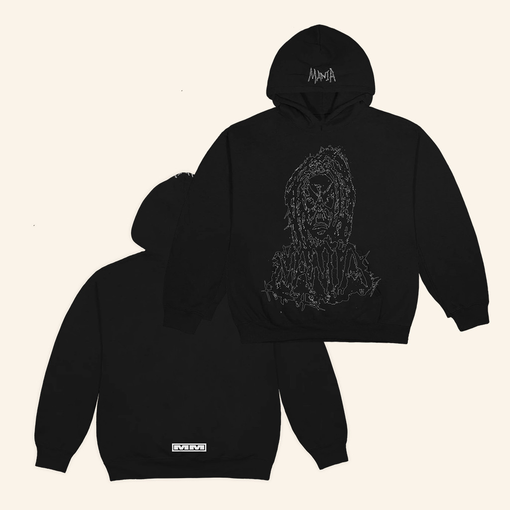 Sofaygo Merch Mania Skull Black Hoodie Best Gifts For Rap Lovers