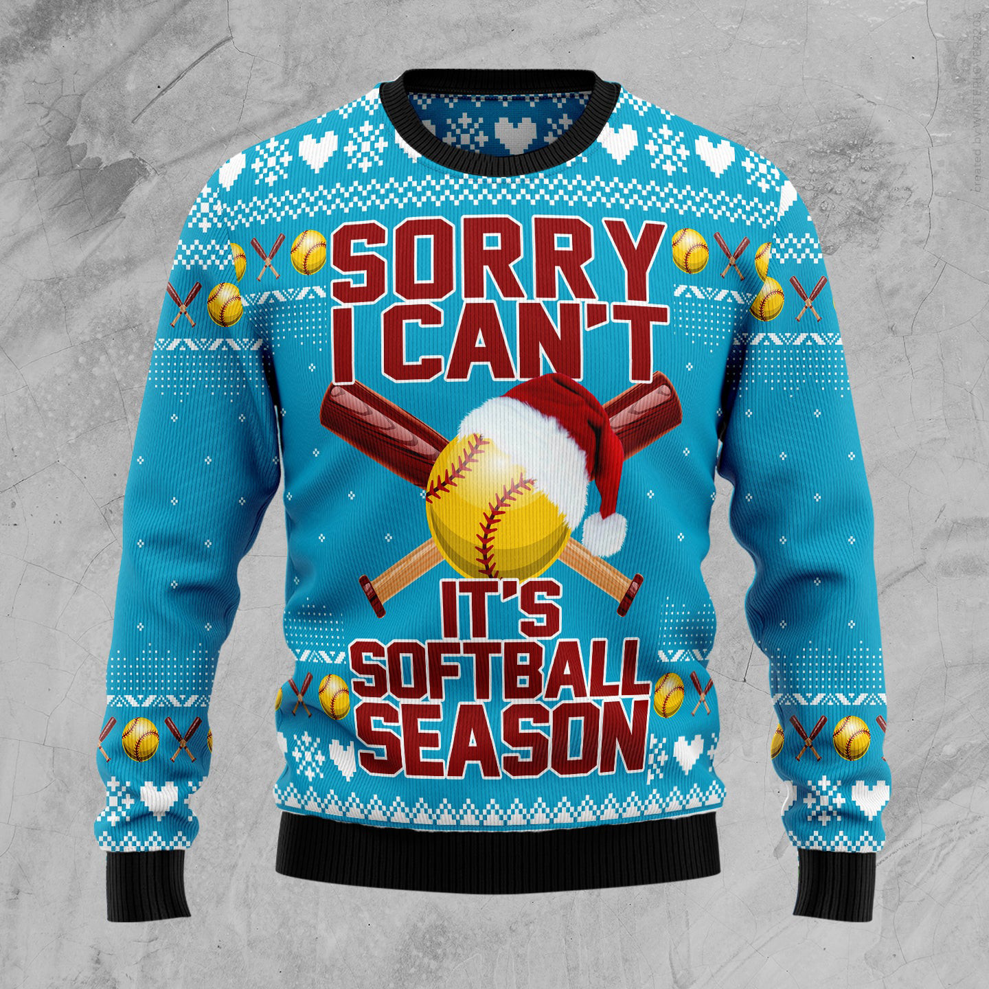 Soft Ball Season Ugly Christmas Sweater Sport Themed Christmas Gifts For Softball Players