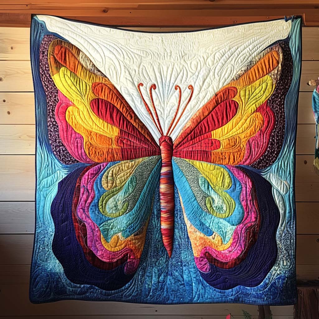 Soft Flutter Quilted Blanket Birthday Gifts With Butterflies