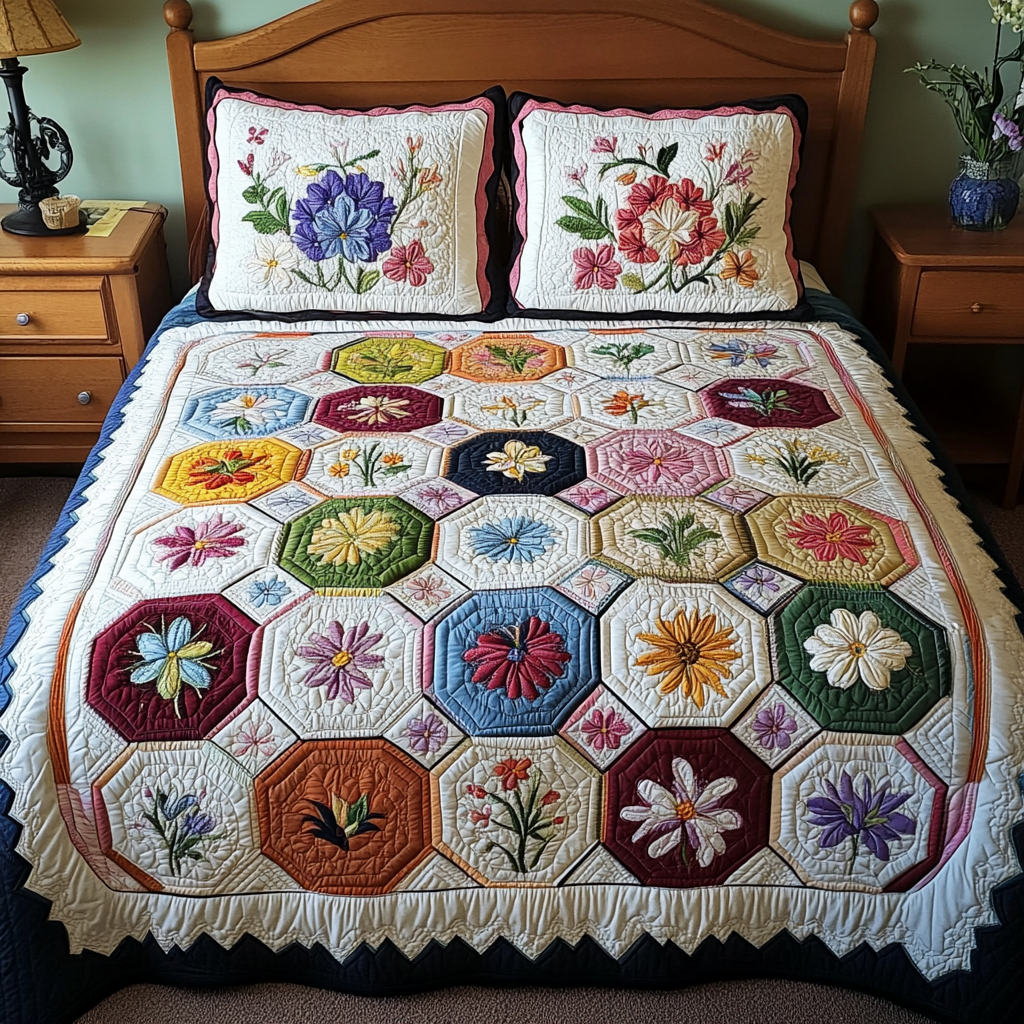 Soft Petals Quilted Bedding Set Bed Decor Ideas Sunflower Gifts For Friends