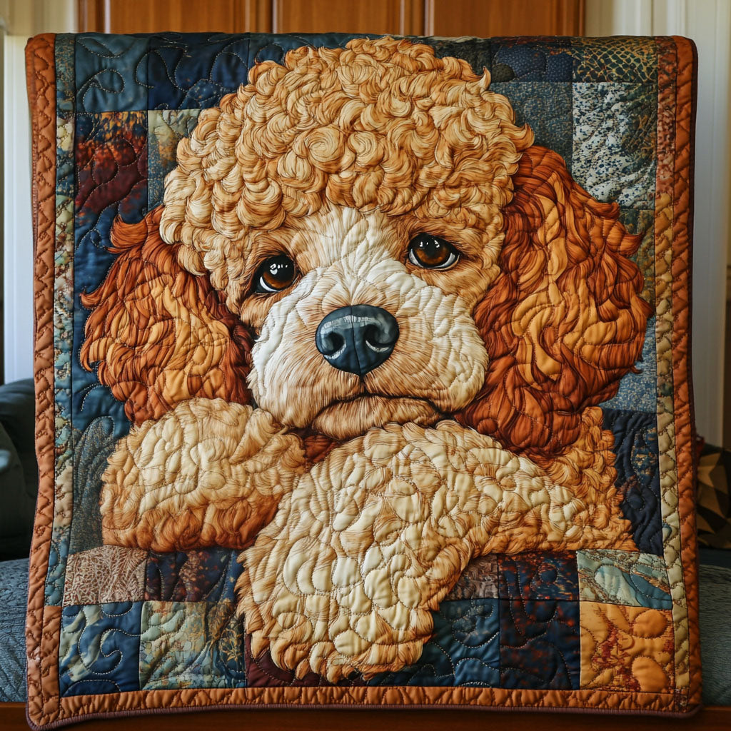 Soft Poodle Quilted Blanket Sofa Couch Throw Blanket Poodle Related Gifts