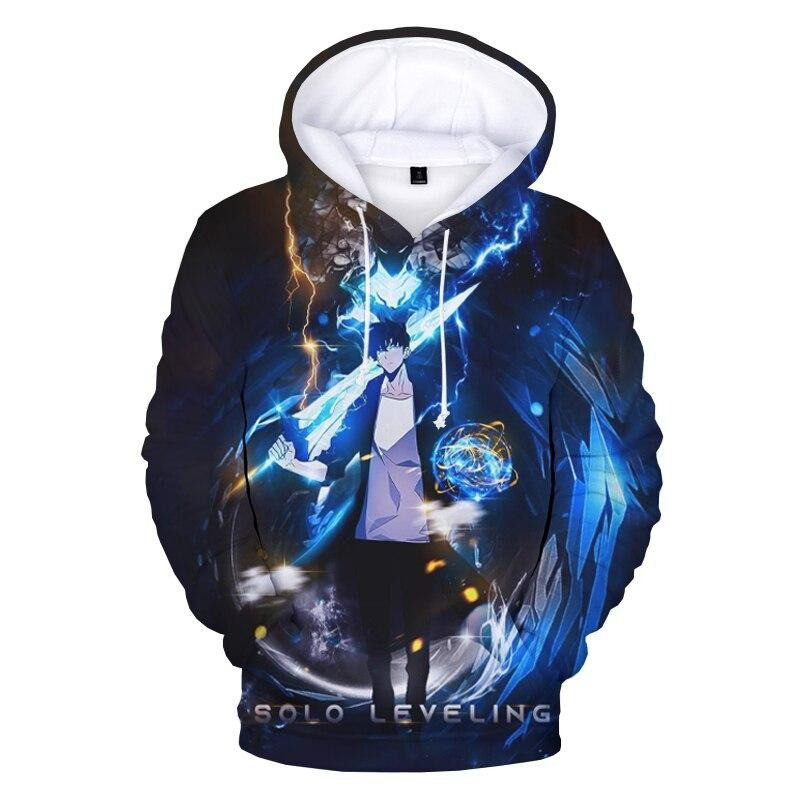Solo Leveling Hoodie Manga Shadow Monarch Sung Jin Woo Hoodie Official Merch Fan Gifts