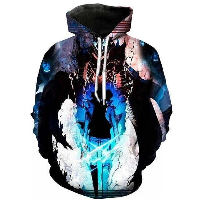 Solo Leveling Hoodie Sung Jin Woo x Igris Hoodie Merch Manga Fan Gifts For Him