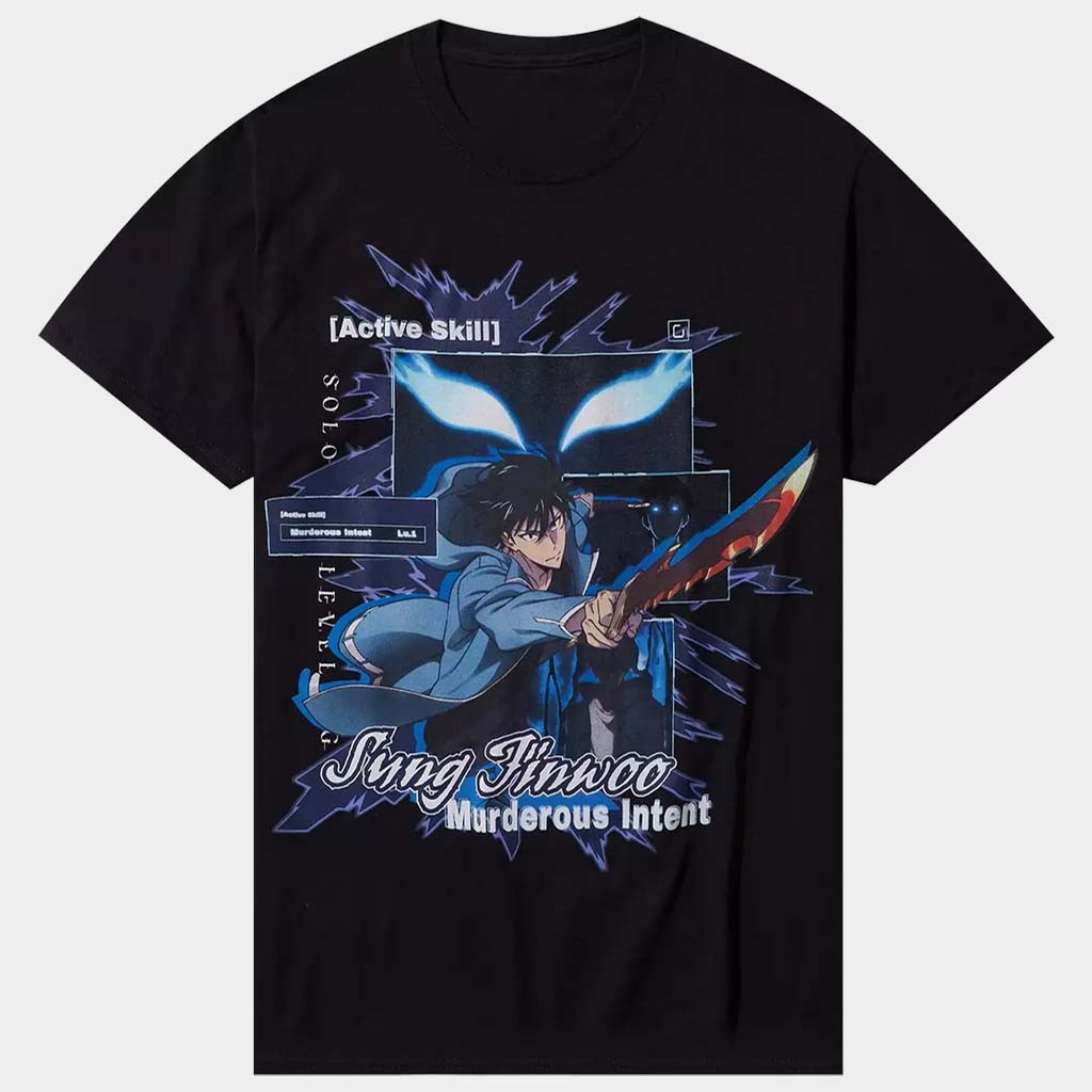 Solo Leveling Merch Solo Leveling Jinwoo Murderous T-Shirt Gift Ideas For Brother Solo Leveling Merch Solo Leveling Jinwoo Murderous T-Shirt Gift Ideas For Brother