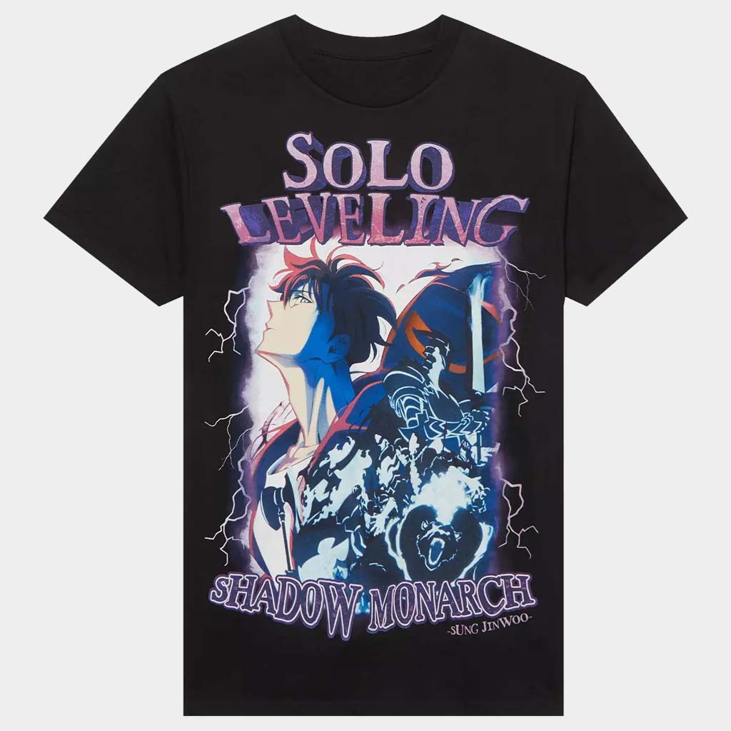 Solo Leveling Merch Solo Leveling Jinwoo Shadow Monarch T-Shirt Gift Ideas For Son