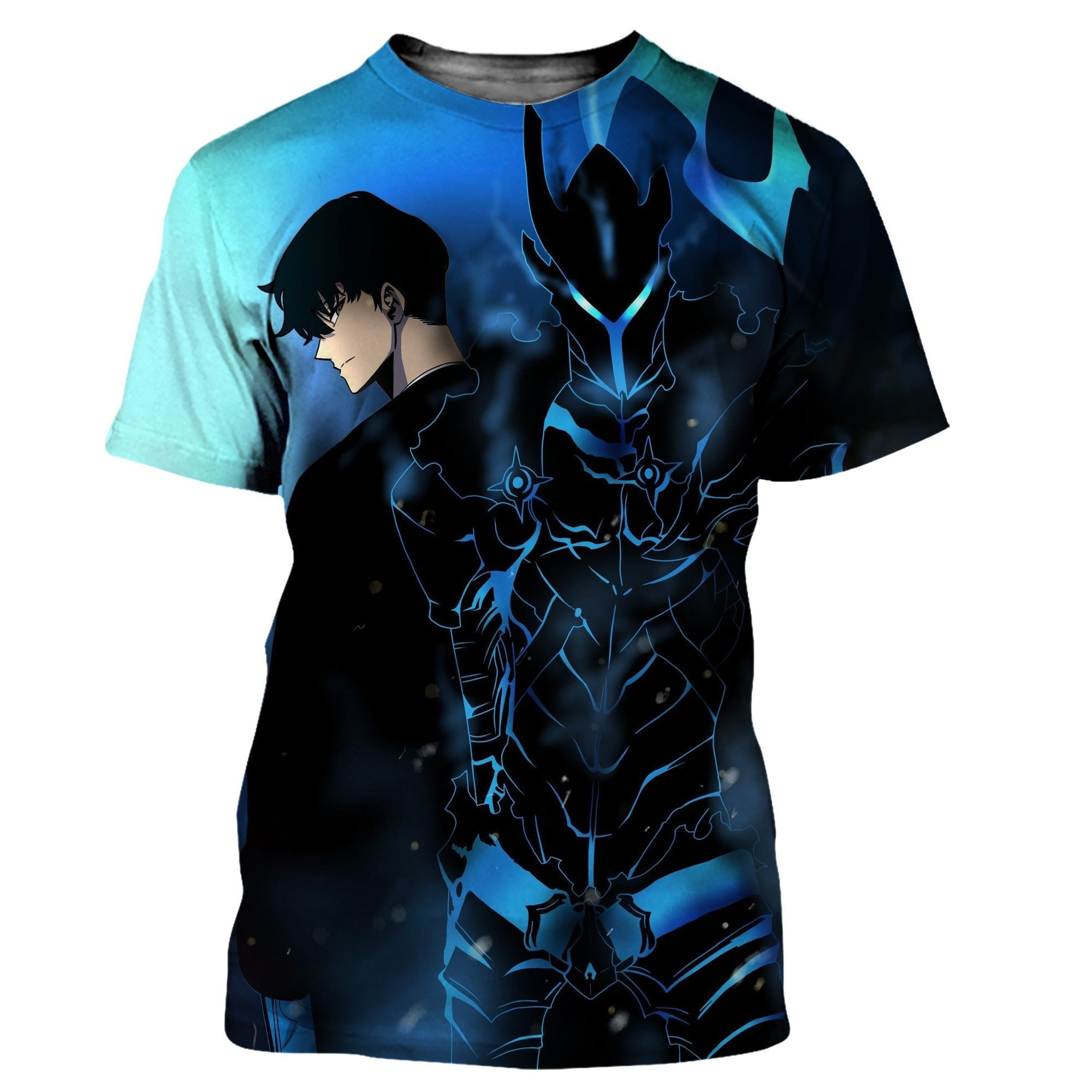 Solo Leveling Shirt Monarch Jin Woo X Igris T-Shirt Solo Leveling Merch For Manga Lovers