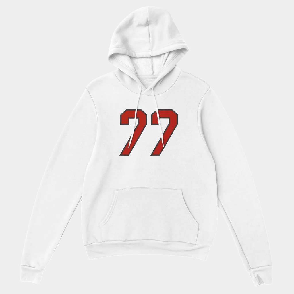 Sombr Merch I Barely Know Her Sombr 77 Red And White Hoodie Gifts For Girlfriend