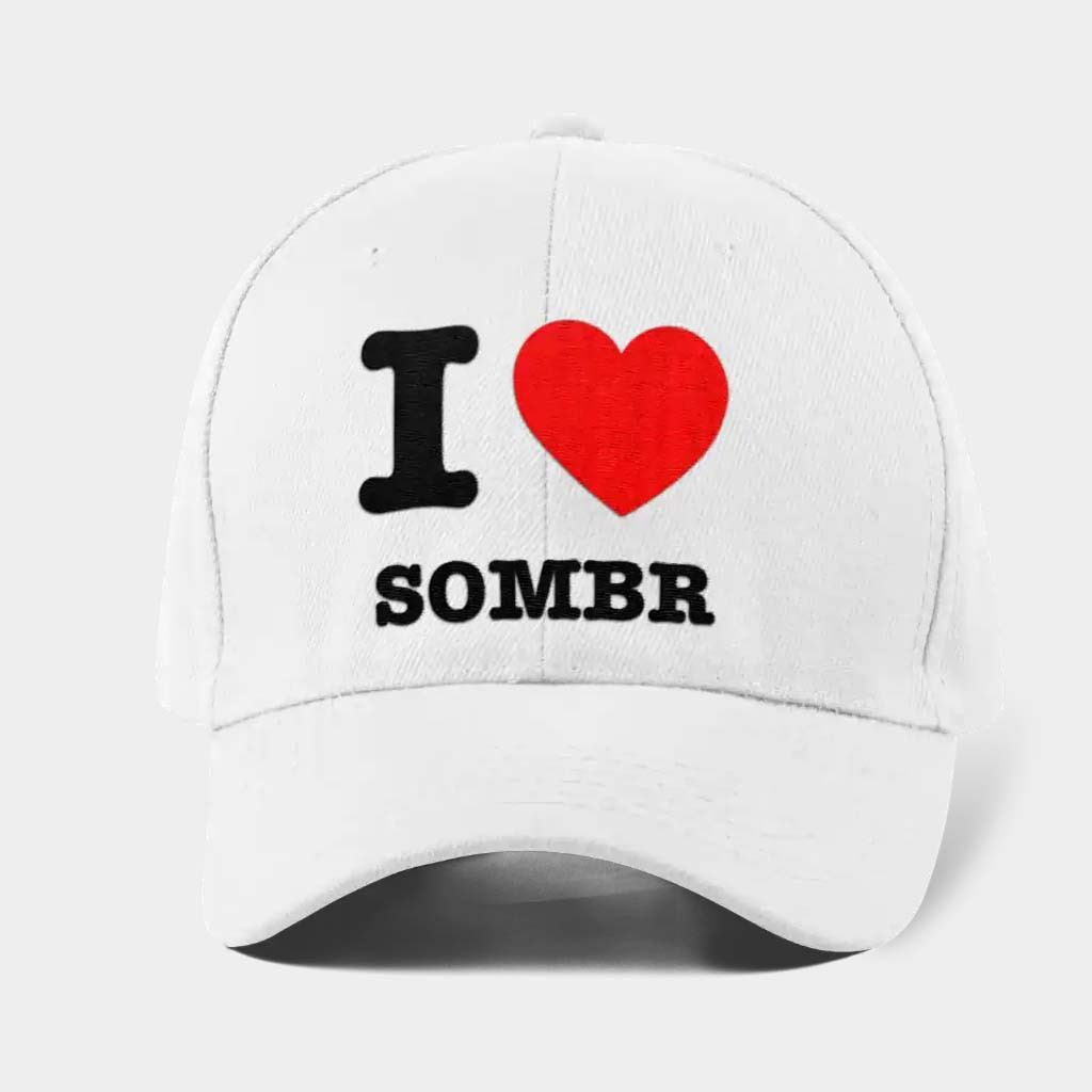 Sombr Merch I Heart Sombr Embroidered Hat Music Lover Gifts For Friends