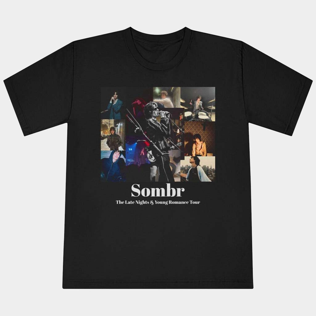 Sombr Merch Sombr The Late Nights And Young Romance Tour T-Shirt Gifts For Besties