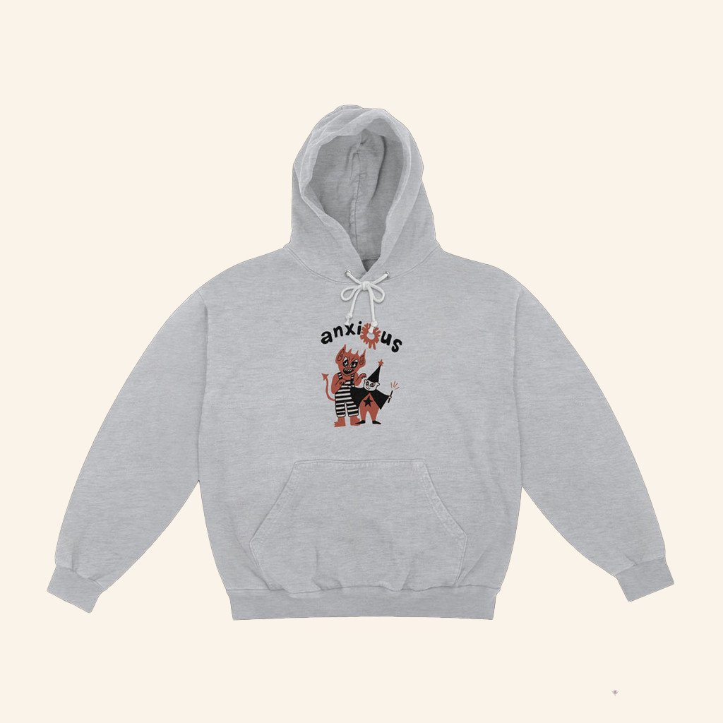 Some Merch Anxious Baby Devil Hoodie Birthday Gifts For Girlfriend Some Merch Anxious Baby Devil Hoodie Birthday Gifts For Girlfriend