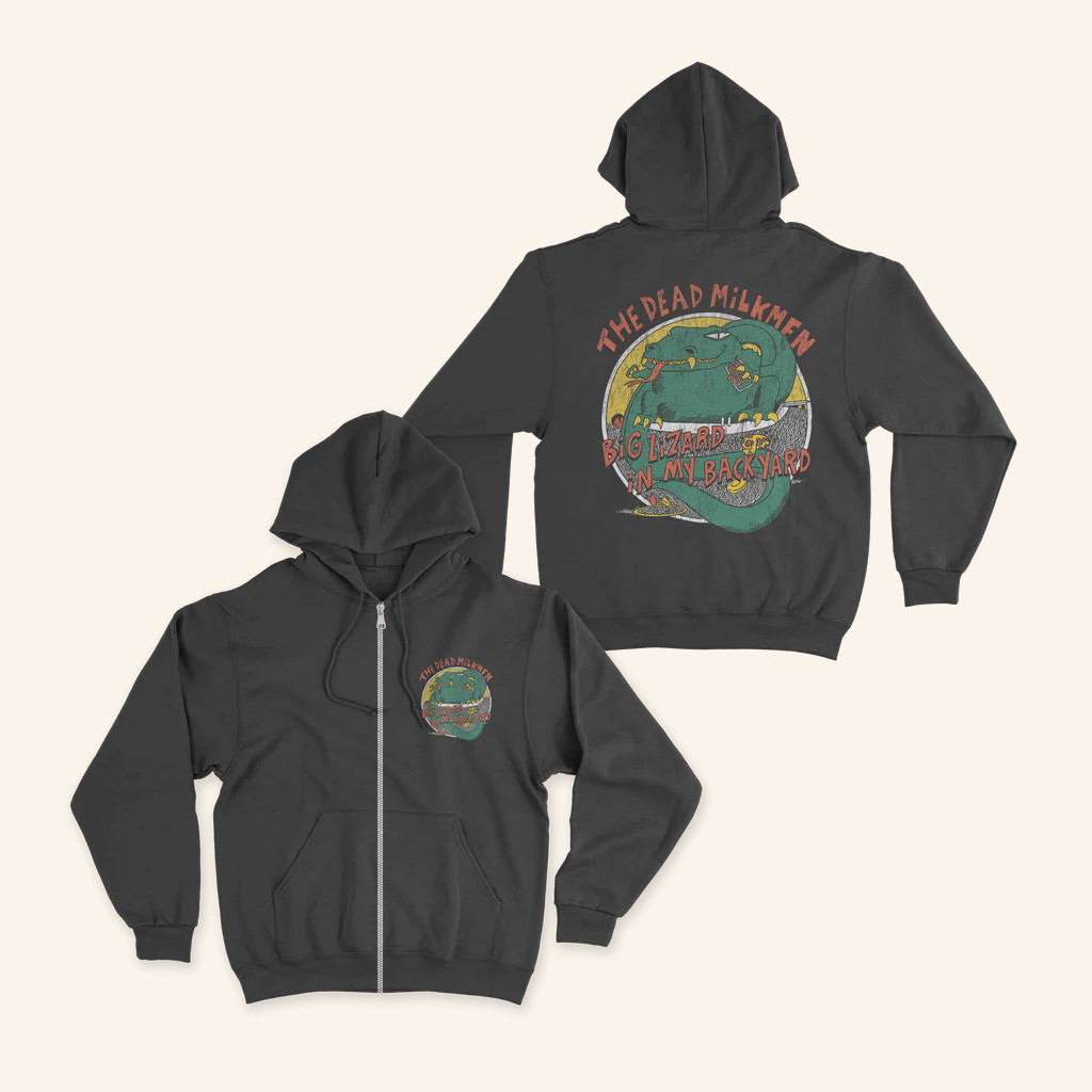 Some Merch Dead Milkmen Big Lizard Zip Up Hoodie Cool Christmas Gifts For Guys Some Merch Dead Milkmen Big Lizard Zip Up Hoodie Cool Christmas Gifts For Guys