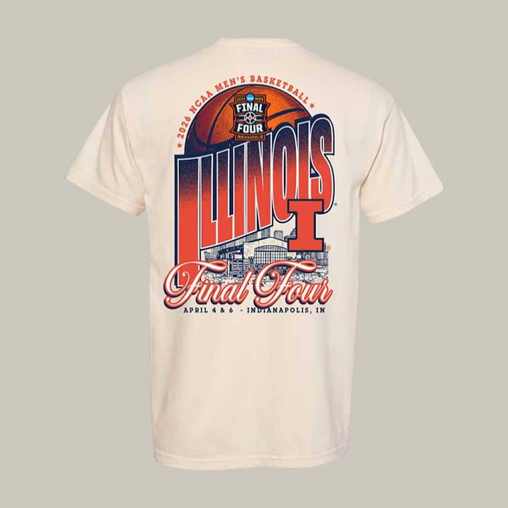 Something Inked Illinois Fighting Illini T-Shirt 2026 NCAA Men's Final Four Merch Gift Idea