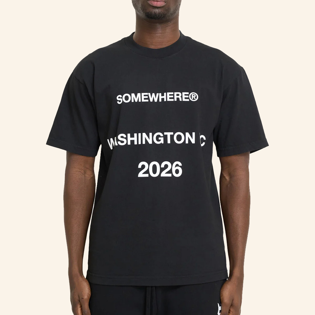 Somewhere Merch Somewhere Washington 2026 T-Shirt Black Gifts For Husband