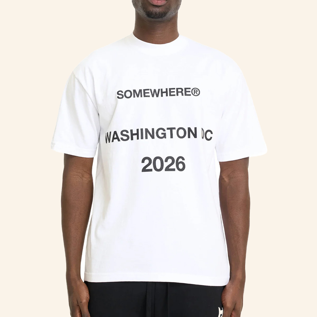 Somewhere Merch Somewhere Washington 2026 T-Shirt White Present For Him