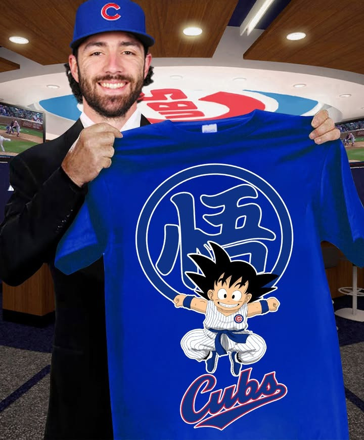 Son Goku Chicago Cubs T-Shirt Cubs Fan Merch Dragon Ball Z Gifts For Adults