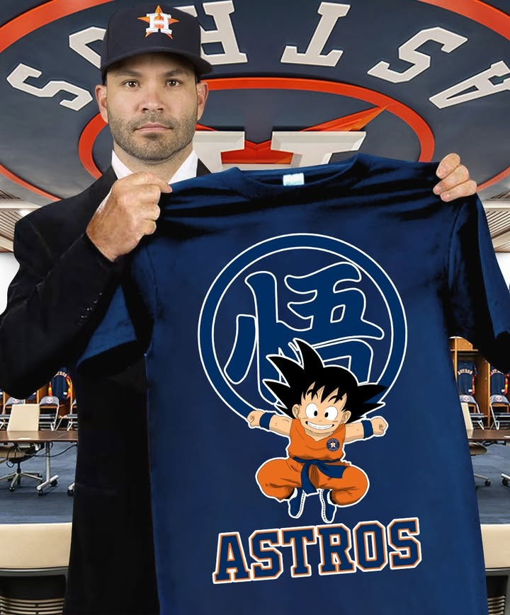 Son Goku Houston Astros T-Shirt Baseball Lover Gifts For Dragon Ball Fans For Him