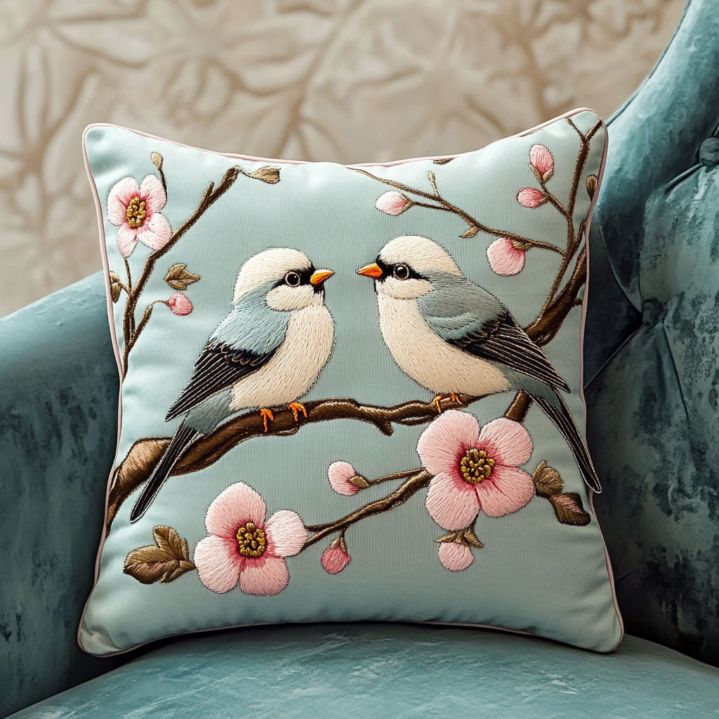 Song Bird Branch Pillow Case Lightweight and Soft Pillowcase for Daily Use