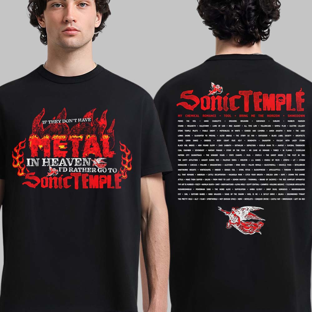 Sonic Temple 2026 Festival Merch Metal In Heaven T-Shirt Music Concert Tee Fan Gift Idea