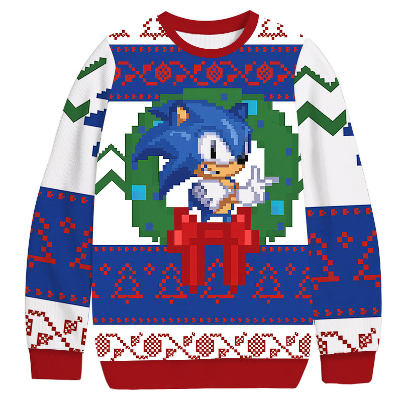 Sonic The Hedgehog Christmas Ugly Sweatshirt Holiday Lounge Wear Top Gift Ideas Sonic The Hedgehog Christmas Ugly Sweatshirt Holiday Lounge Wear Top Gift Ideas