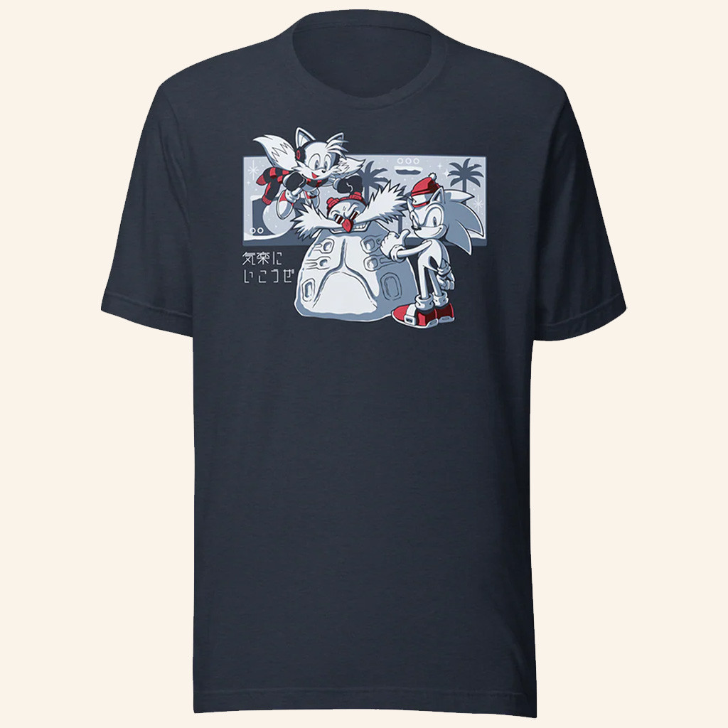 Sonic The Hedgehog Merch Snow Day T-Shirt Best Christmas Gifts For Him