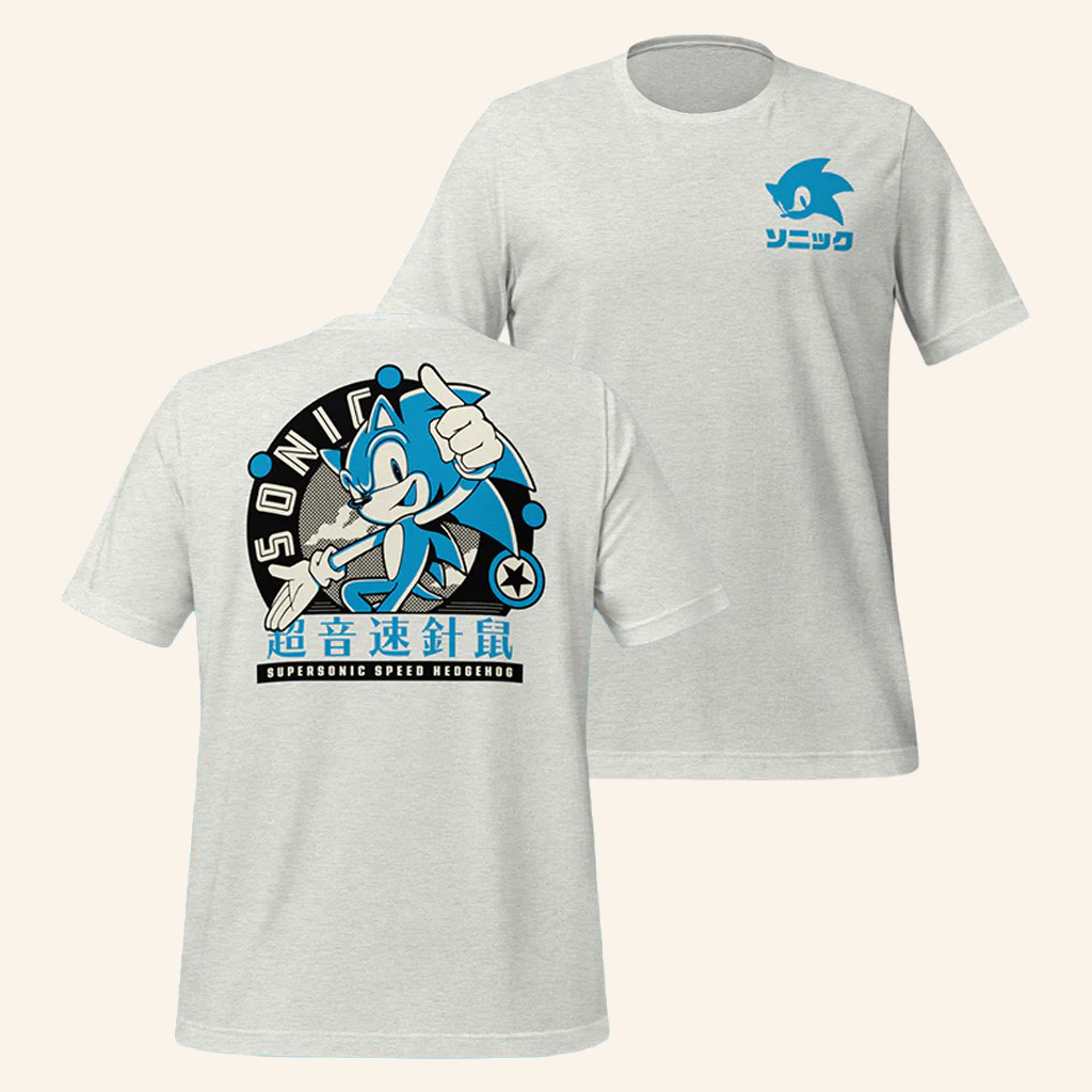 Sonic The Hedgehog Merch Sonic Supersonic Speed T-Shirt Unique Gifts For Brothers